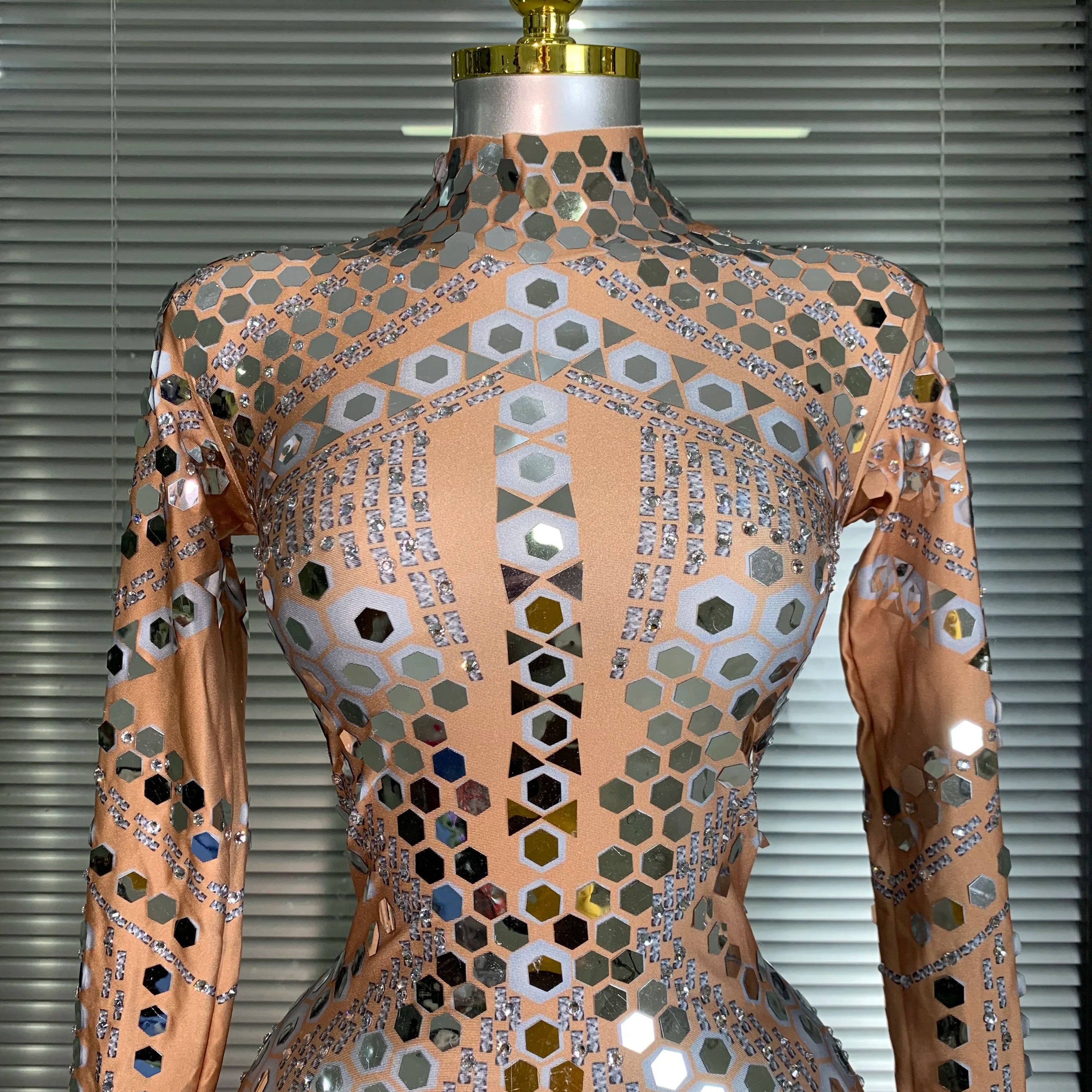 New 2025 Women Sexy Glitter Sequins Skin Bodycon Jumpsuit Celebrity Designer Singer Dancer Night Club Rompers