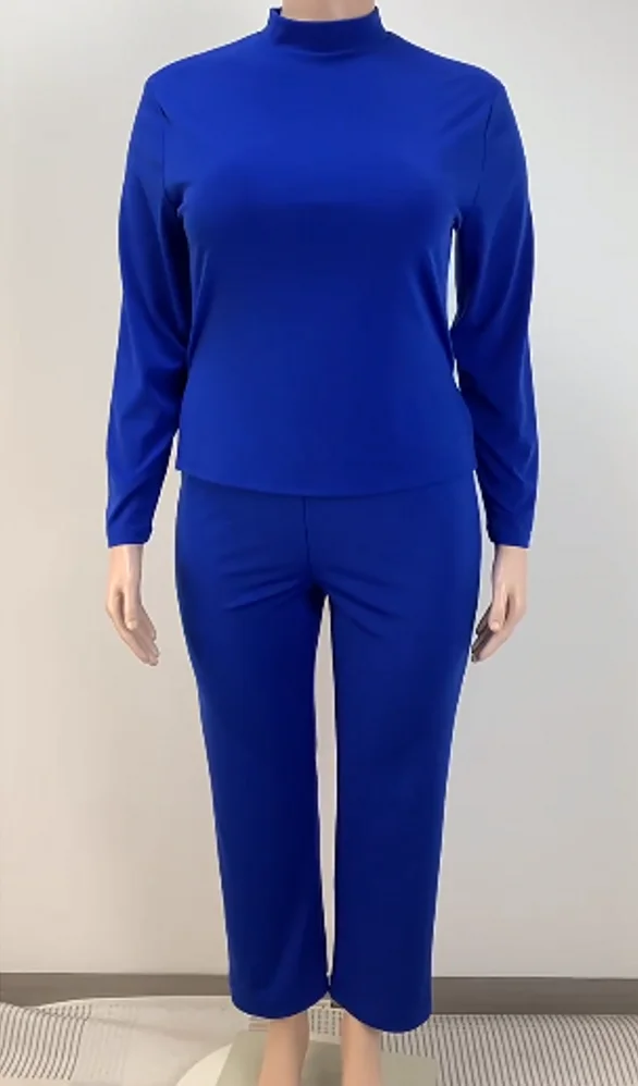 2 Piece Women Sets 2025 New Arrival Plus Size Spring Autumn Matching Sets Top And Pants Suits Outfits Oversized Clothing