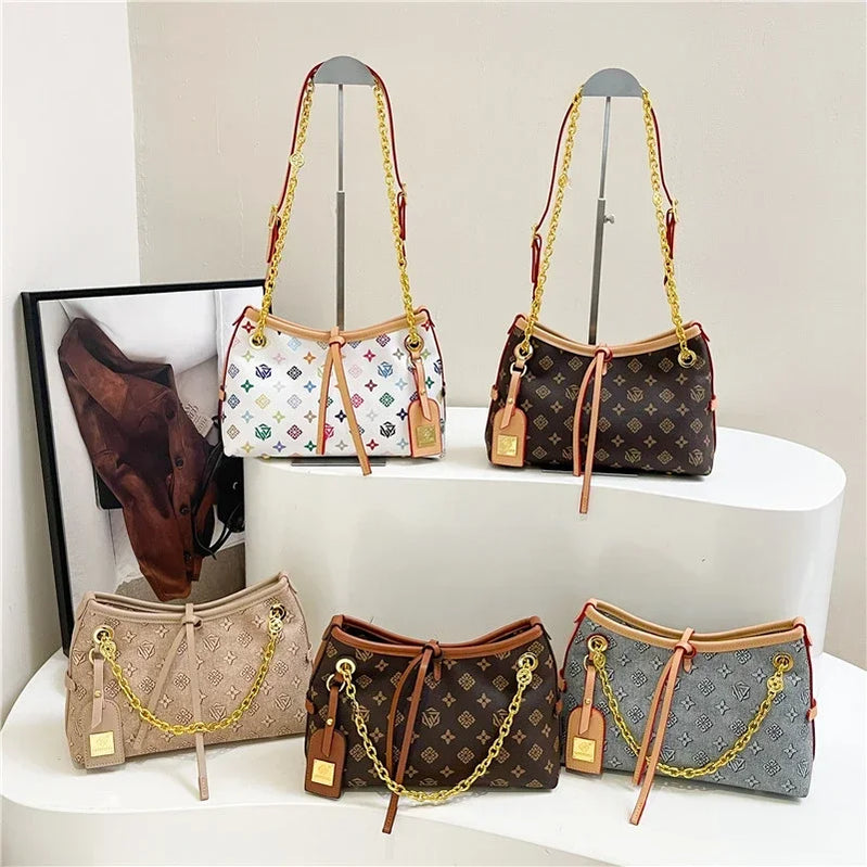 Stylish Leather Tote Bag For Women, Crossbody Shoulder Messenger Handbag By Famous Designer, Luxury Classic Choice