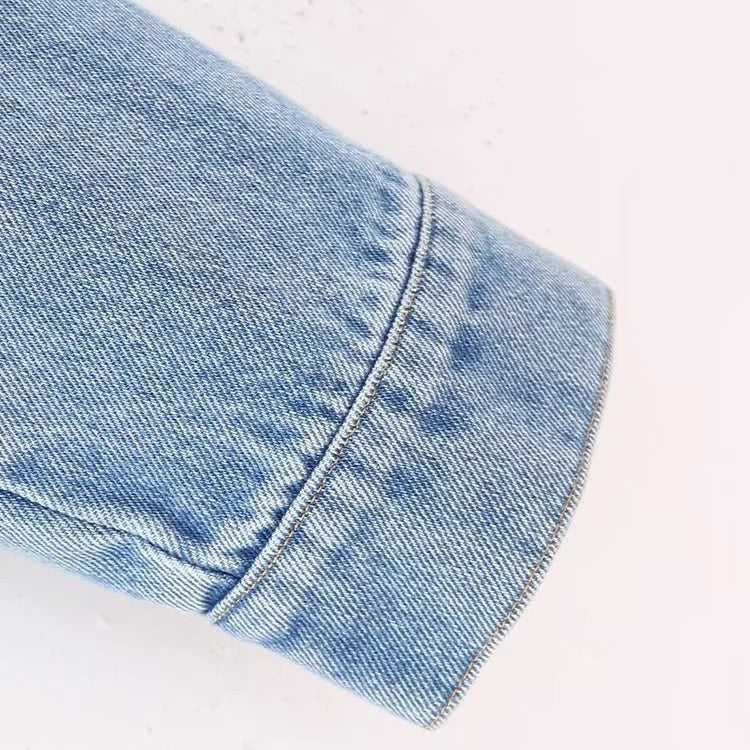 Tie Dye Fashion Denim Jackets For Women Lapel Long Sleeve Single Breasted Cropped Coat Women's Jacket Streetwear Coats Y2k Tops