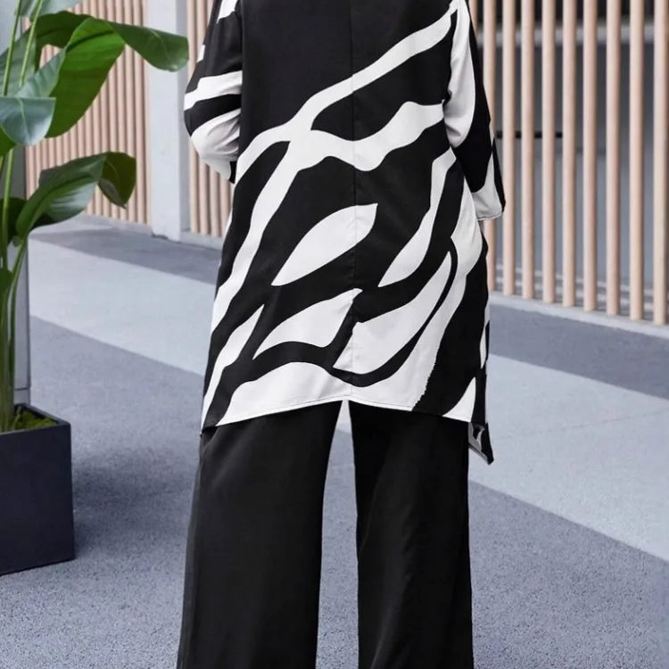 2 Piece Women Sets 2025 New Arrival Plus Size Summer Matching Sets Print Two Pieces Sets Top And Pants Suits Outfits Clothing