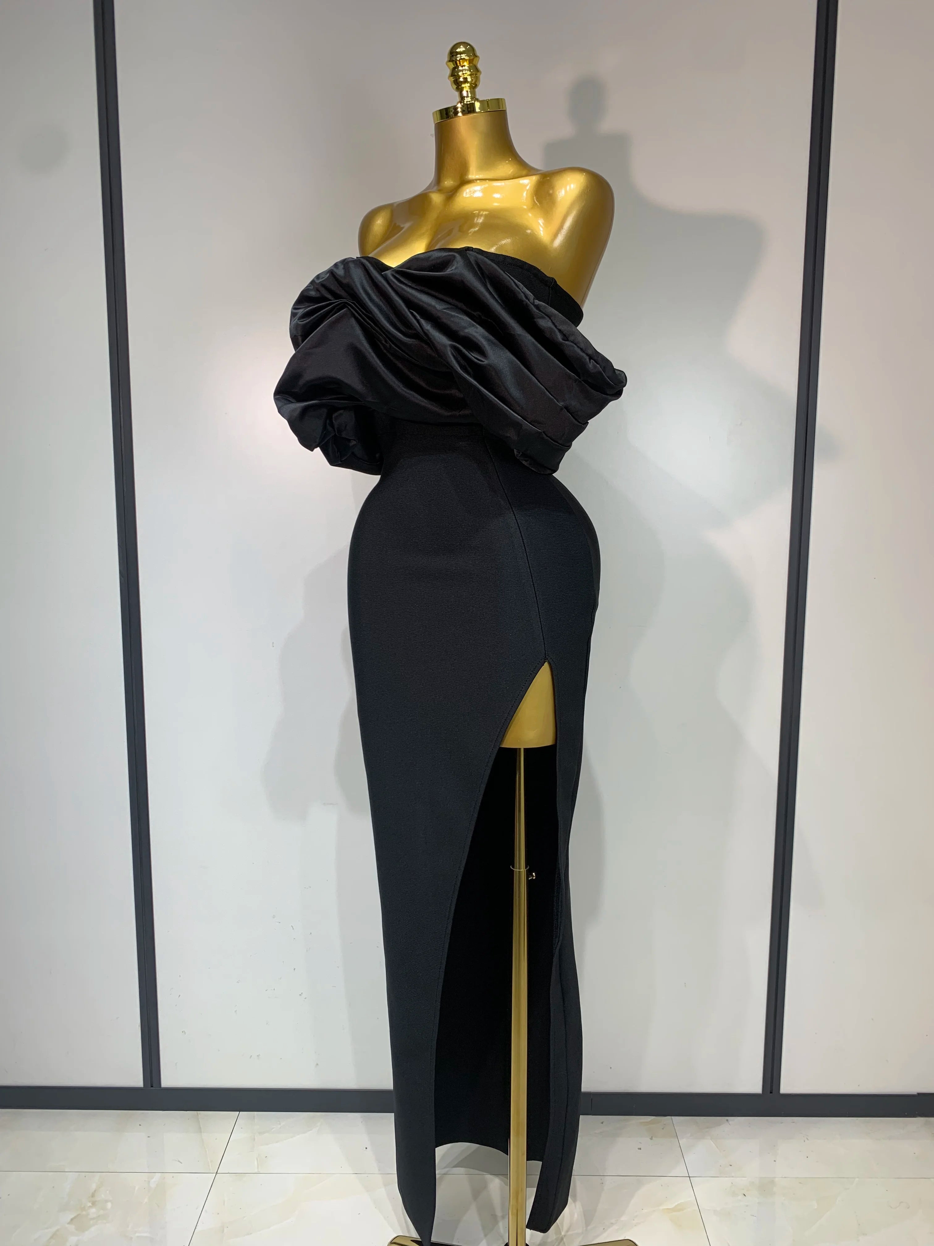 Women Sexy Off Shoulder Satin Patchwork Ruched Bodycon Bandage Dress Elegant wedding Guest Dress Evening Party Birthday Dress