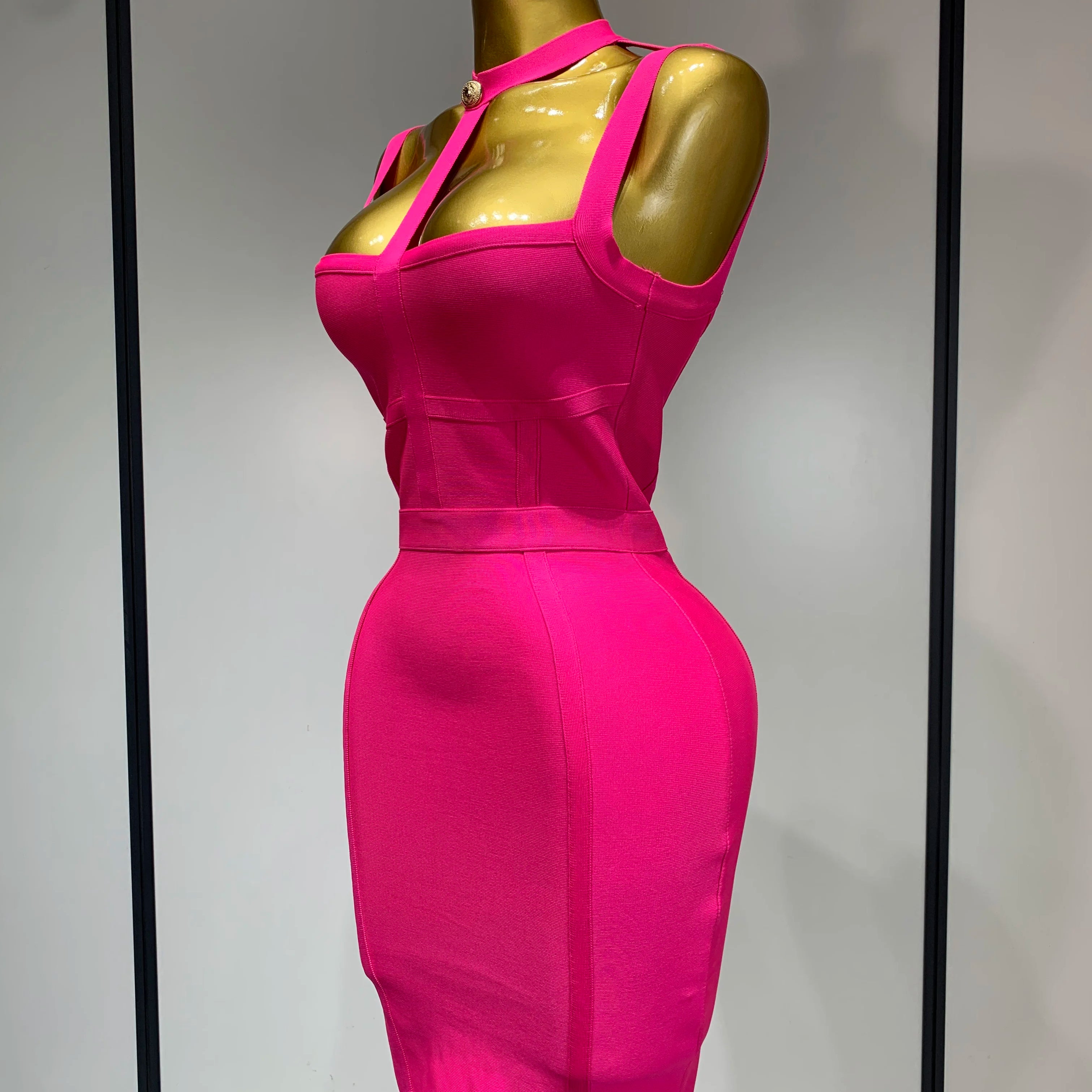 Sexy Mini Bodycon Club Party Dress Women Spaghetti Strap Bandage Dresses Short Slim Elegant Evening Party Birthday Dresses