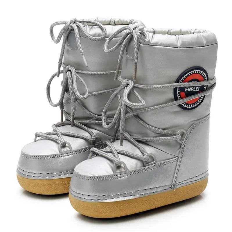 Winter Snow Boots Women Warm Shoes Platform Moon Space Boots vrouwelijke fluwelen vacht warme enkelschoenen snowboots