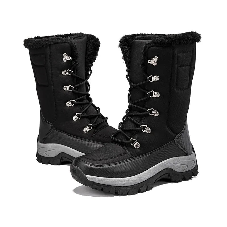 Women Shoes Winter Boots Waterproof Snow Boots Mid-Calf Plush Warm Boots Female Platform Outdoor Comfortable Booties for Women