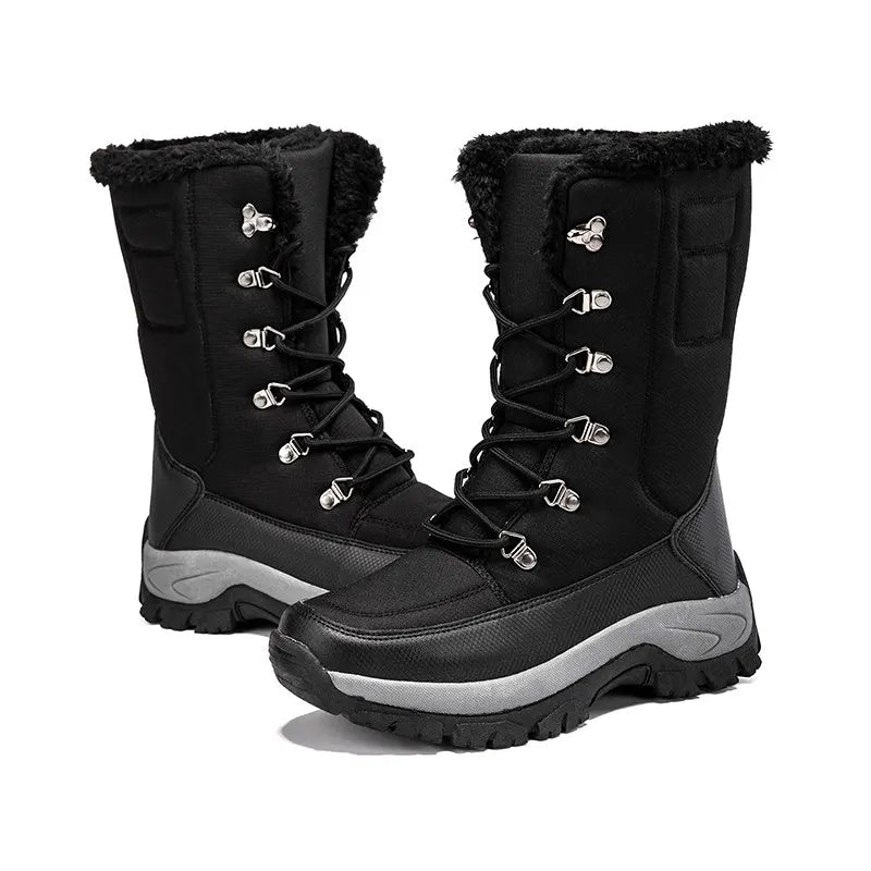 Women Shoes Winter Boots Waterproof Snow Boots Mid-Calf Plush Warm Boots Female Platform Outdoor Comfortable Booties for Women
