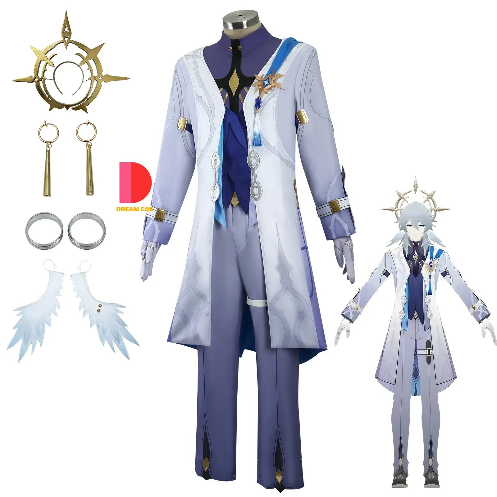 Honkai Star Rail Cosplay Sunday Costume Impact 3 Carnival Uniform Wig Headwear Anime Halloween Costumes for Women Men Hot Sale