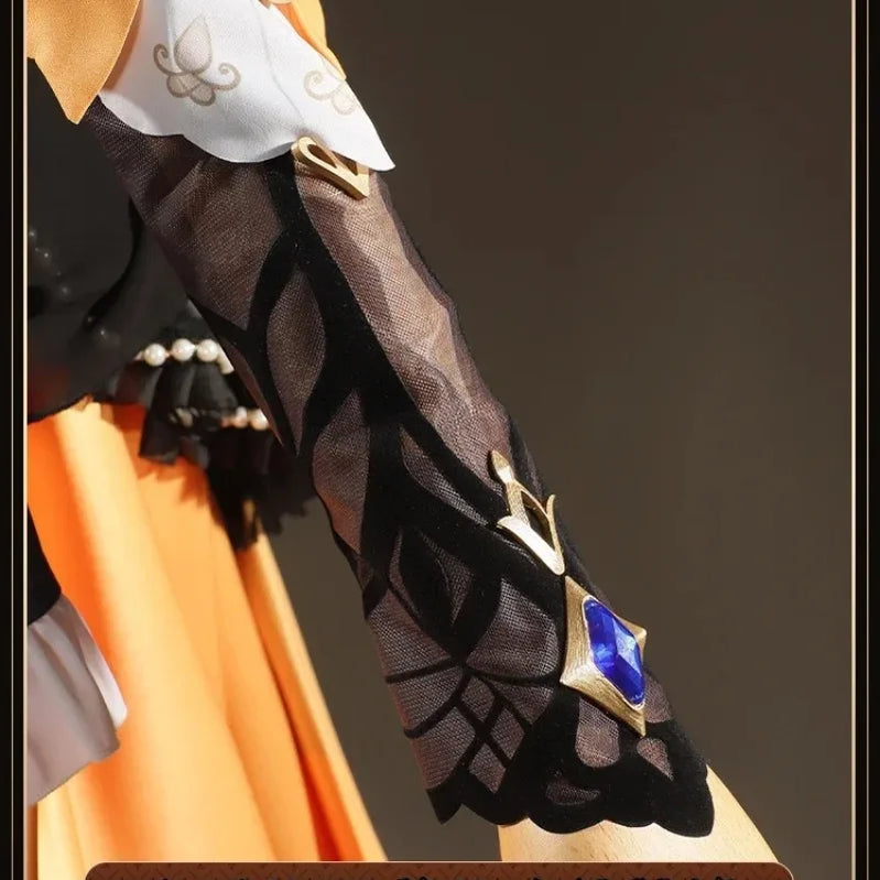 Navia Genshin Impact Cosplay Costume Wig Dress Uniform Fontaine Spina Di Rosula Hat Clorinde Halloween Costumes for Women