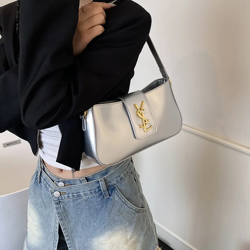 Famous Designer Elegant Leather Shoulder Bag - Women's Crossbody Handbag Popular Classic For Ladies Paris Fashion Women's Bag