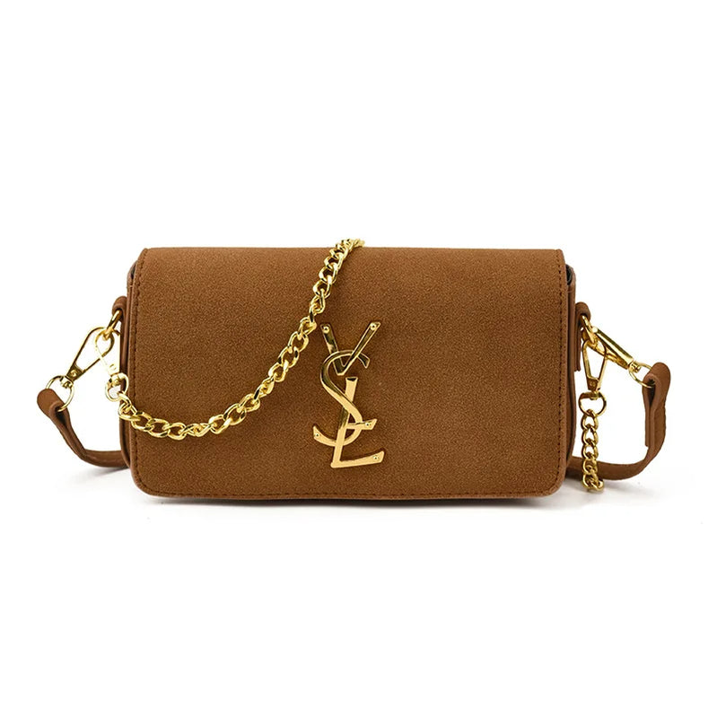 Autumn and Winter Retro Shoulder Armpit High Fashion Messenger Bag Simple Small Square Bag Paris Fashion Designer Women's Bag