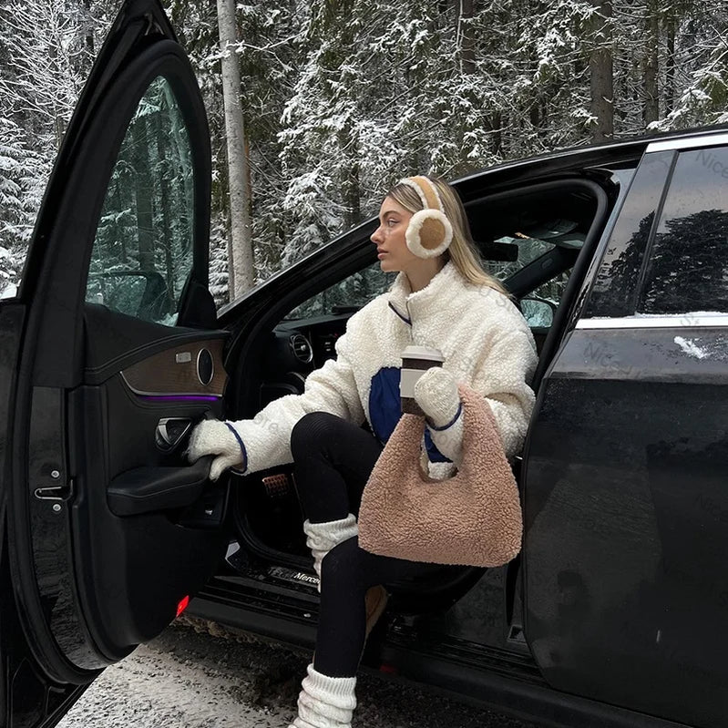 Plush Ear Muffs Warmer Foldable Ear Cover for Women Men Winter Warm Earflaps Outdoor Cold Protection Ear-Muffs Ear Cover Fashion