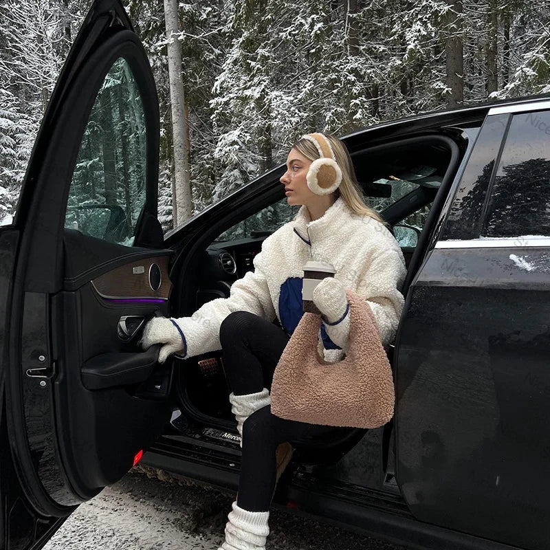 Plush Ear Muffs Warmer Foldable Ear Cover for Women Men Winter Warm Earflaps Outdoor Cold Protection Ear-Muffs Ear Cover Fashion