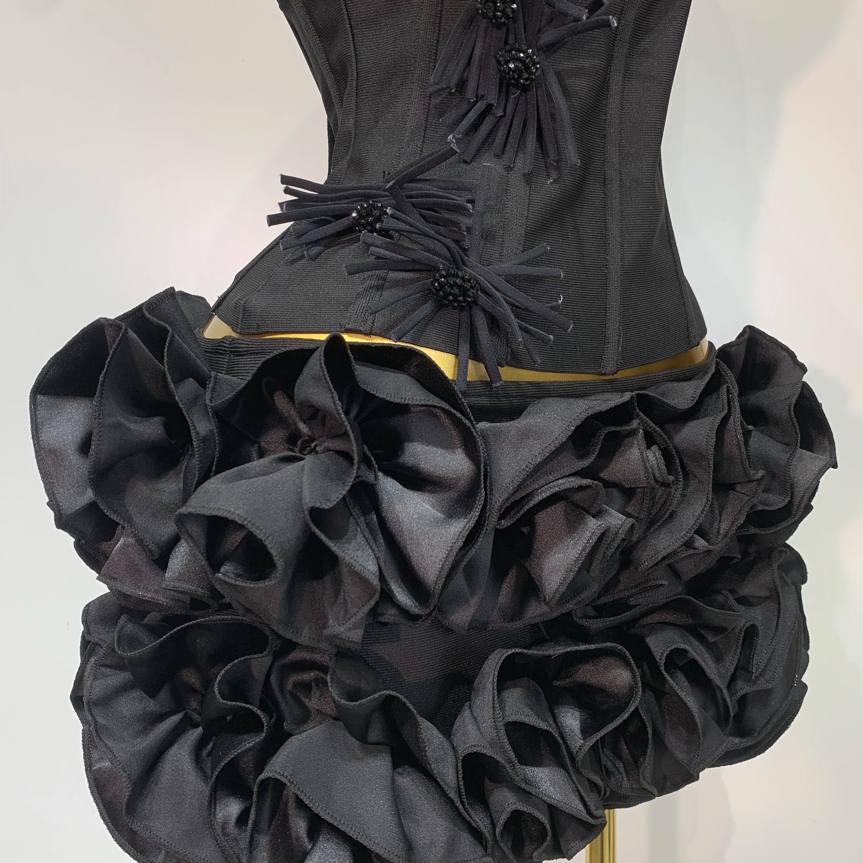 Women Sexy Halter Prom Gown Fashion Celebrity Club Party Two Piece Set Cocktail Elegant Luxury Birthday Party Bandage Outfit