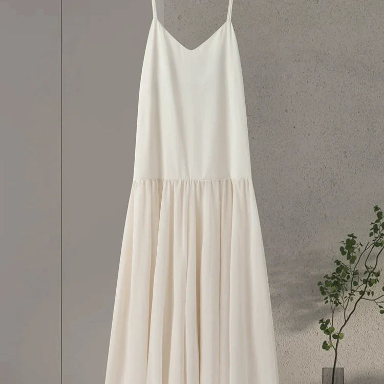 Sexy Beach Maxi Dress Women Sleeveless Patchwork Mesh Spaghetti Strap Dresses Summer Holiday Street Loose Lady Robes