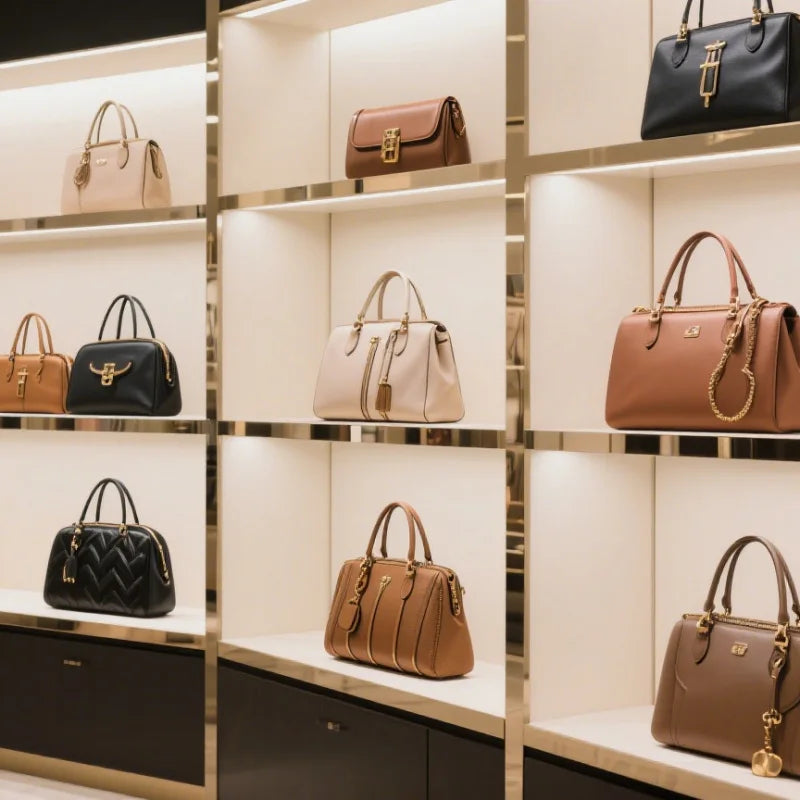 Famous Designer Leather Women's Tote Bag Luxury Brand Fashionable Classic Elegant Commuter Vintage Bag