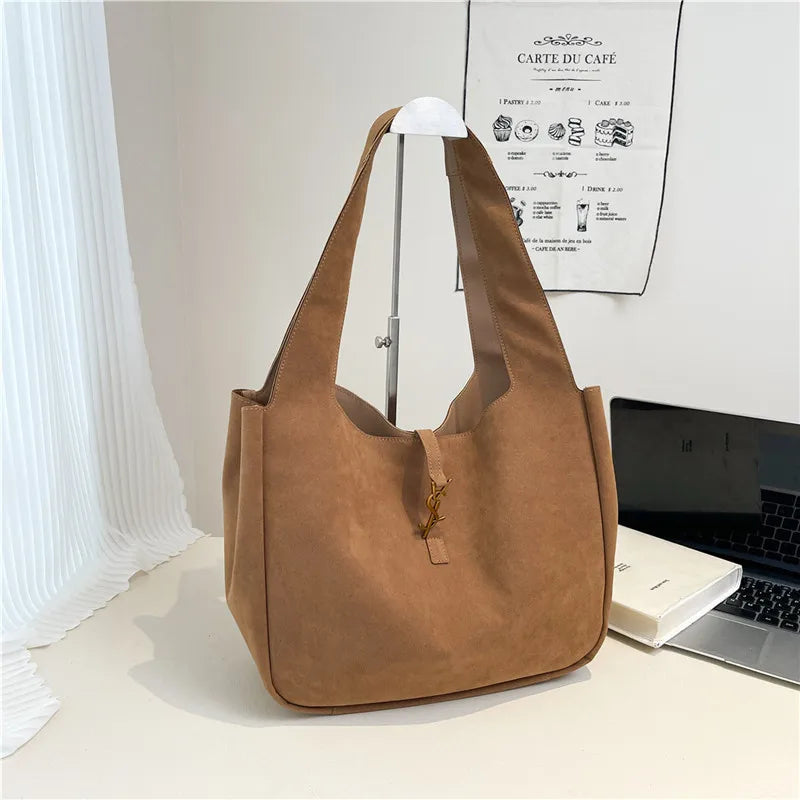 Chic 2025 Retro Tote Bag, Structured Basket Style Purse for Women, Matte Texture Shoulder Bag, Spacious Everyday Carryall