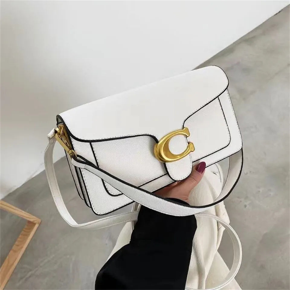Underarm Handbag Light Luxury Designer Handbag Fashion Simple Solid Color Retro Shoulder Bag Designer Tote Bag for Women Purse WHITE