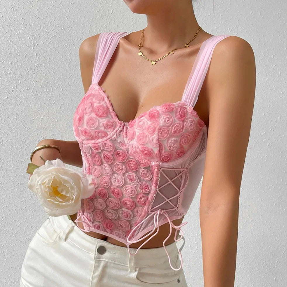 Sexy Shirt Women Clothing Corset Camis Blusas Shaper Harajuku Hot Tee Woman Tank Top Club Ropa Mujer Summer Ladies Crop Top 27-K0319 pink