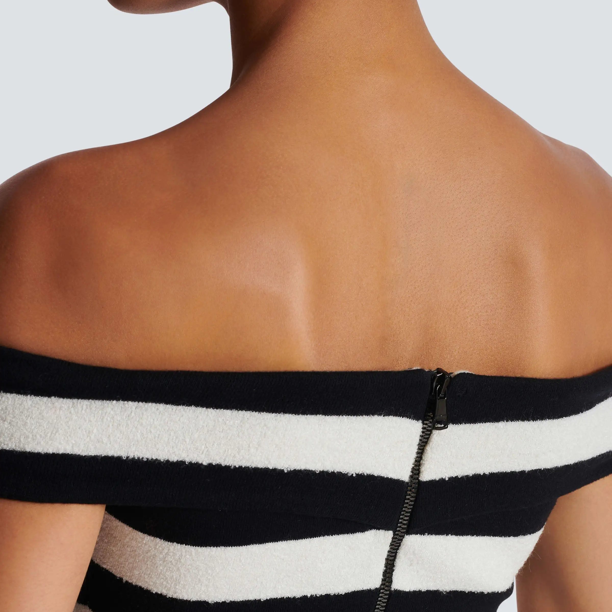 Women Sexy Slash Neck Striped 2 Pieces Bodycon Bandage Dress 2 Pieces Celebrate Evening Party Cocktail Dress