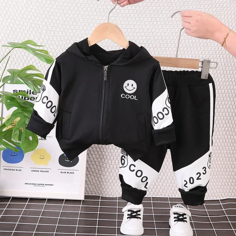 Autumn Winter Baby Boys Girls Clothes Sets Infant Sports Baseball Uniform Cardigan Jackets Top and Pants Suit Kid Sports Outfits 4
