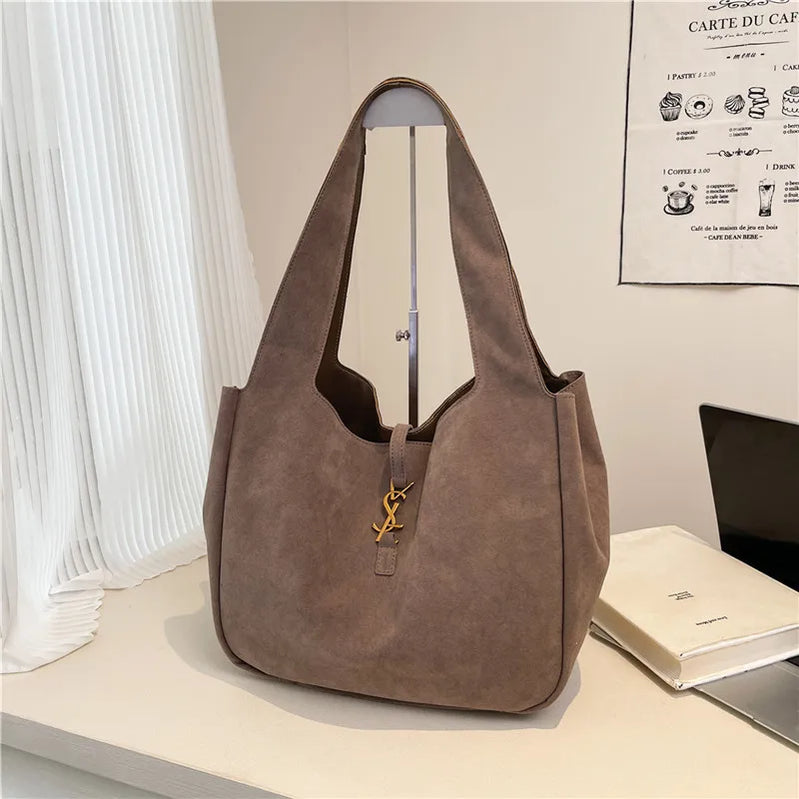 2025 New Women's Large Tote Bag - Elegant PU Leather Shoulder Purse, Spacious Work Commuter Bag, Versatile Casual Chic