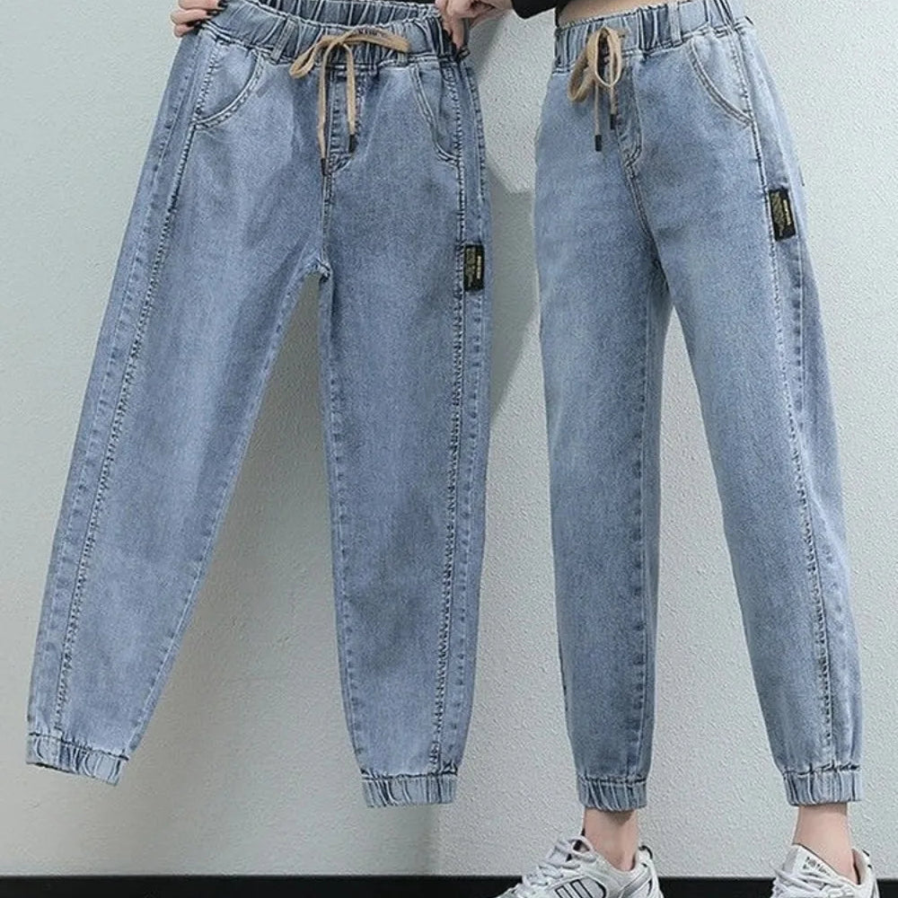 New Harem Pants Vintage High Waist Women's Jeans Ankle Length Mom Jeans Cowboy Denim Pants Jeans Women's y2k Streetwear