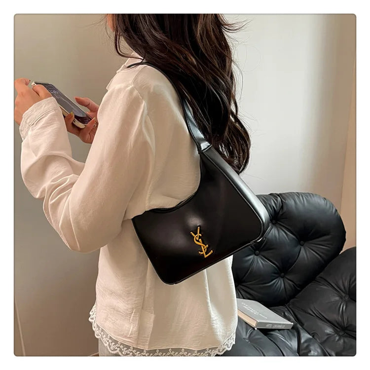 Exclusive Designer Shoulder Bag 2025 New, Versatile Women's Top Handle Tote & Underarm Purse, Vintage Style Crossbody Bag