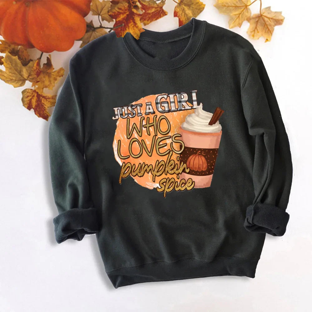 It's Fall Y'all Pumpkin Sweatshirts Thankful Grateful Blessed Hoodie Women Fashion Thanksgiving Pullover Tops Halloween Clothes TM121430-USWBK