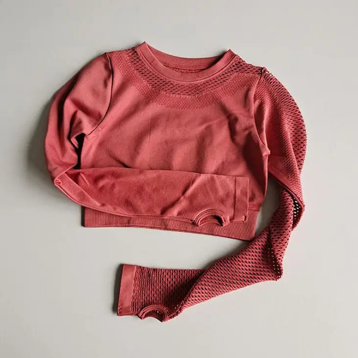 1/2Pcs Seamless Yoga Set Women Gym Sportswear Outfit Yoga Pant Leggings One Shoulder Sports Bra Workout Cloth Tracksuit rust top