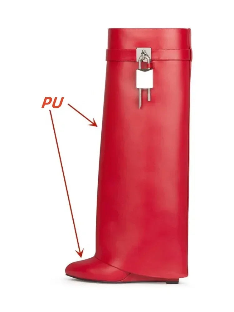 European and American Metal Lock Fasteners for High Tube Skirts, Boot Slopes, Leg Sleeves, Knee Length Boots, Platform Boots