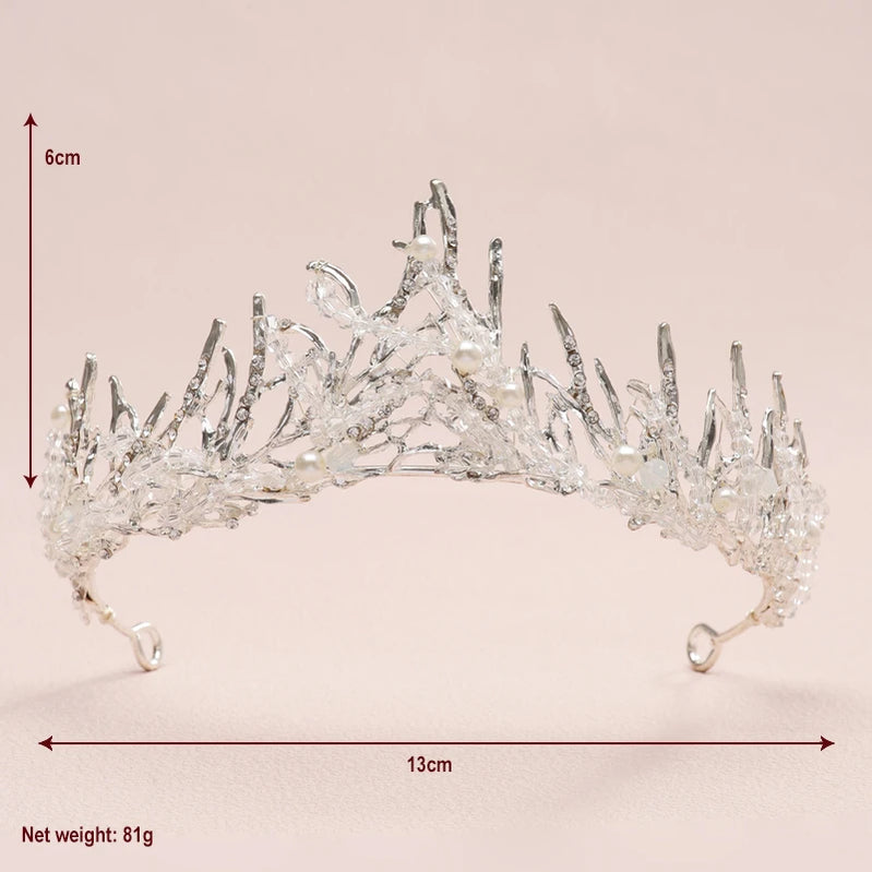 Bridal Headwear - A Golden Lady Fashion Wedding Princess Imitation Pearl Classic Tiaras Girl Luxurious Birthday Crown TS-0028-A