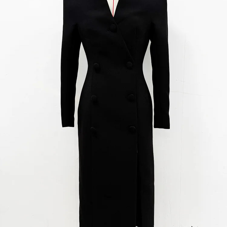 Vestido de festa feminino, preto, vermelho, manga longa, sexy, ombro de fora, colado, comprimento médio da panturrilha, celebridade, traje para tapete vermelho