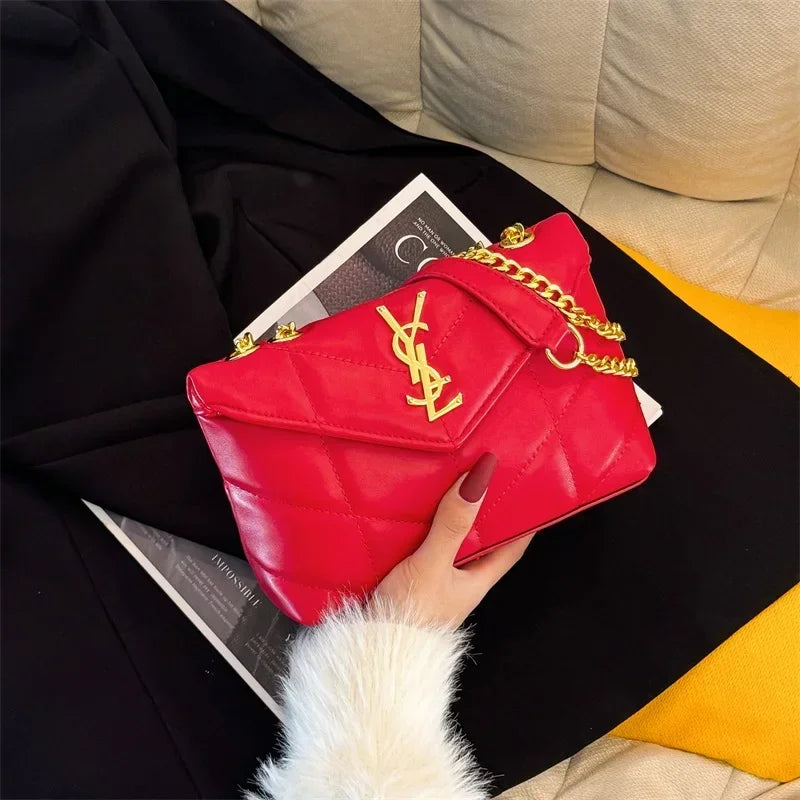 New women's chain shoulder bag, fashionable portable wallet, women's crossbody bag, casual travel handbag