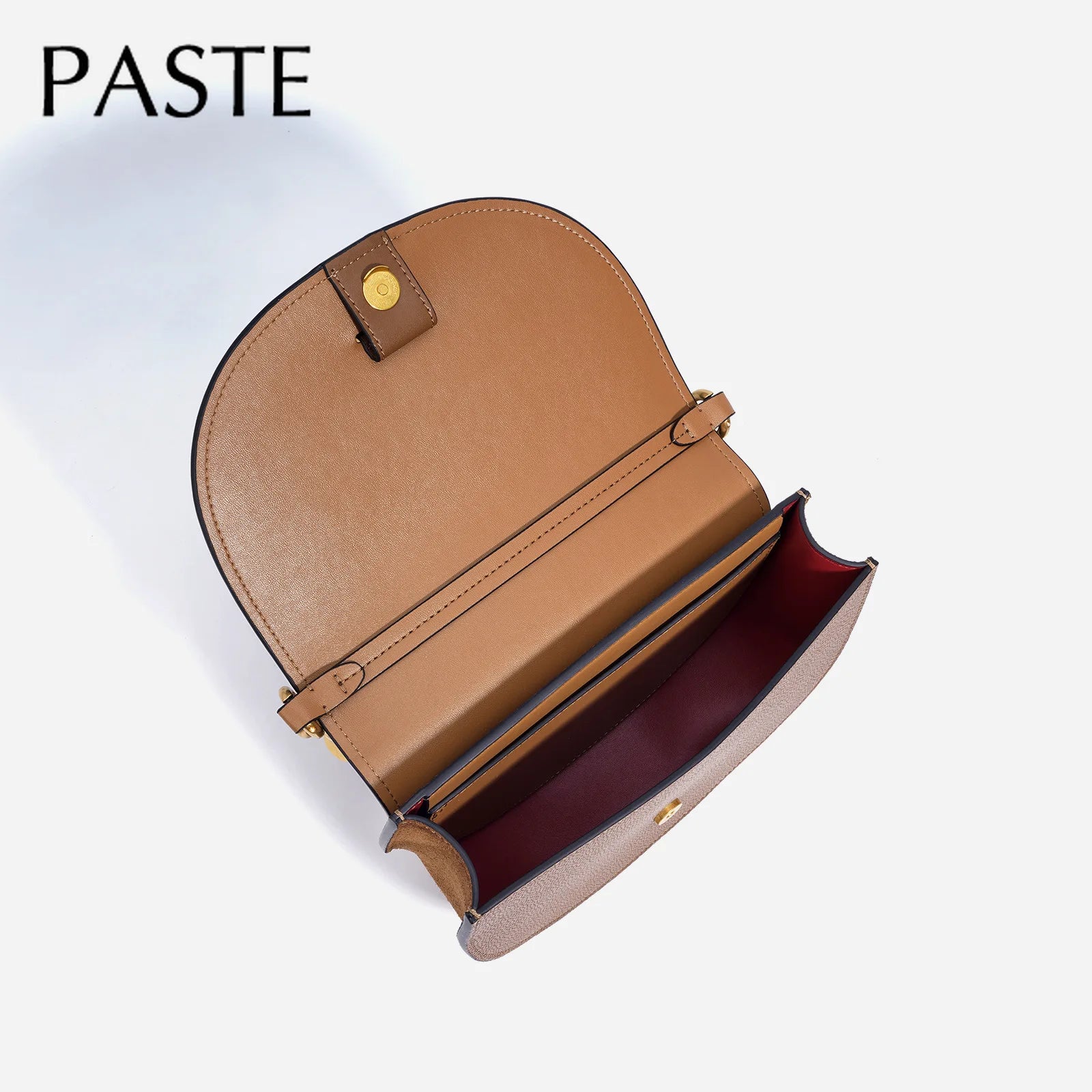 Vintage Half Moon Round Shape Saddle Bag Small Hard Cow Leather Women Messenger Bag Handmade Weave Handle Handbag