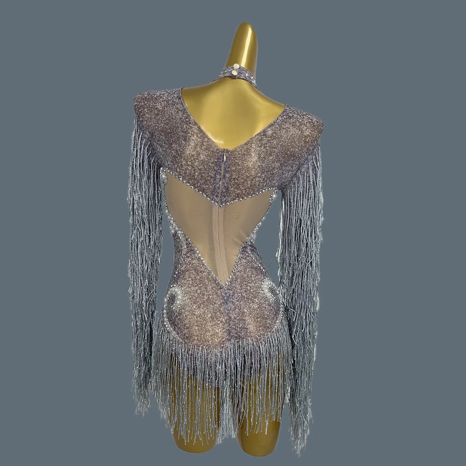 Sparkly Diamonds Pearls Celebrity Bodysuit Women Sexy Performance Dance Costume Singer Show Stage Wear Nightclub Outfit Yanhui