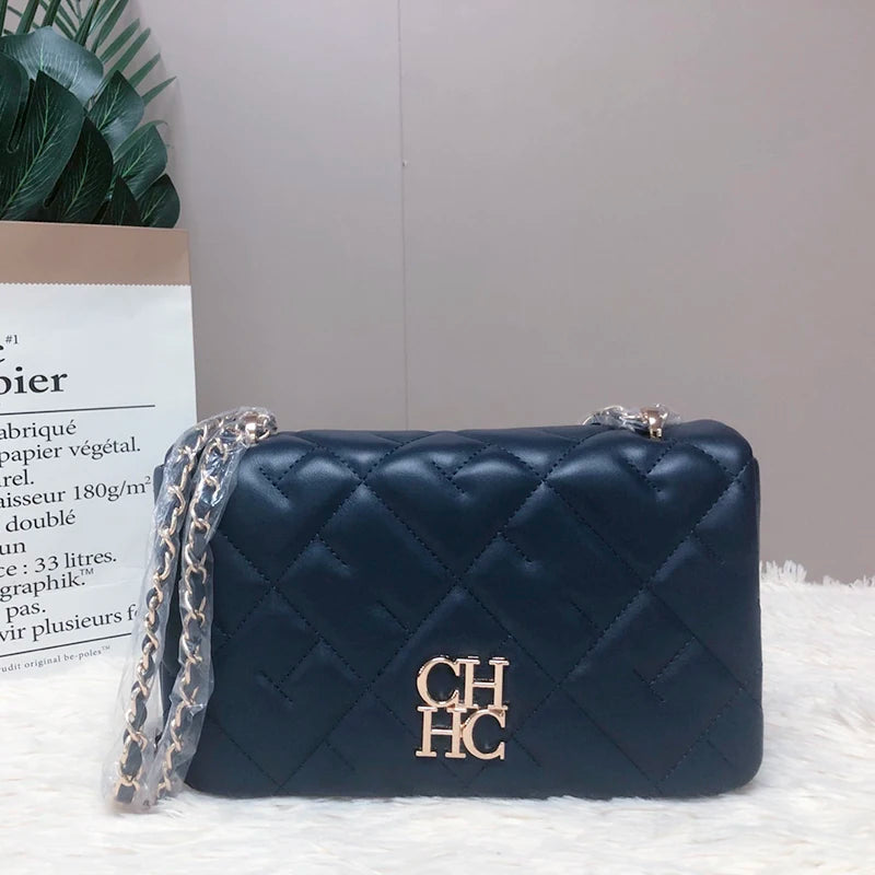 Designer Luxury Brand Chain Bag Fashion Italian Sewing Line Square High Quality PU Material 2025 New Women's Crossbody Bag