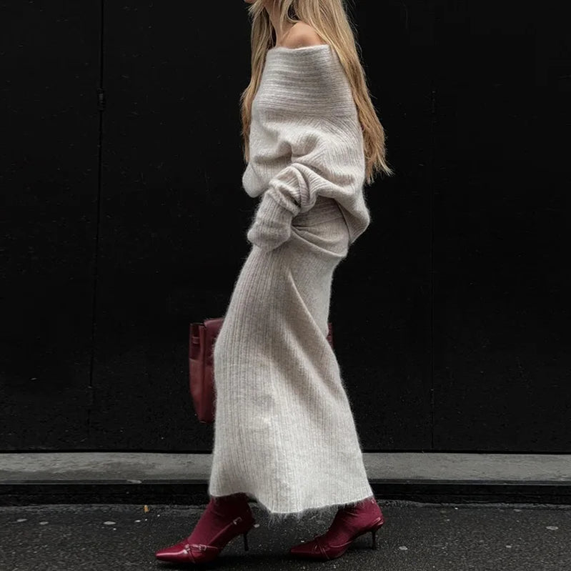 Lygens Knitting Elegant Bodycon Solid Stretchy High Waist Women'S Skirts Winter Wholesale Streetwear Korean Y2K Fashion Clothes