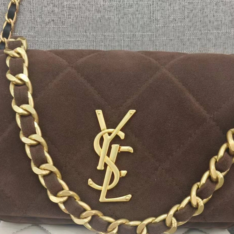 High quality autumn and winter popular frosted leather woolen armpit bag, small fragrant style chain crossbody bag