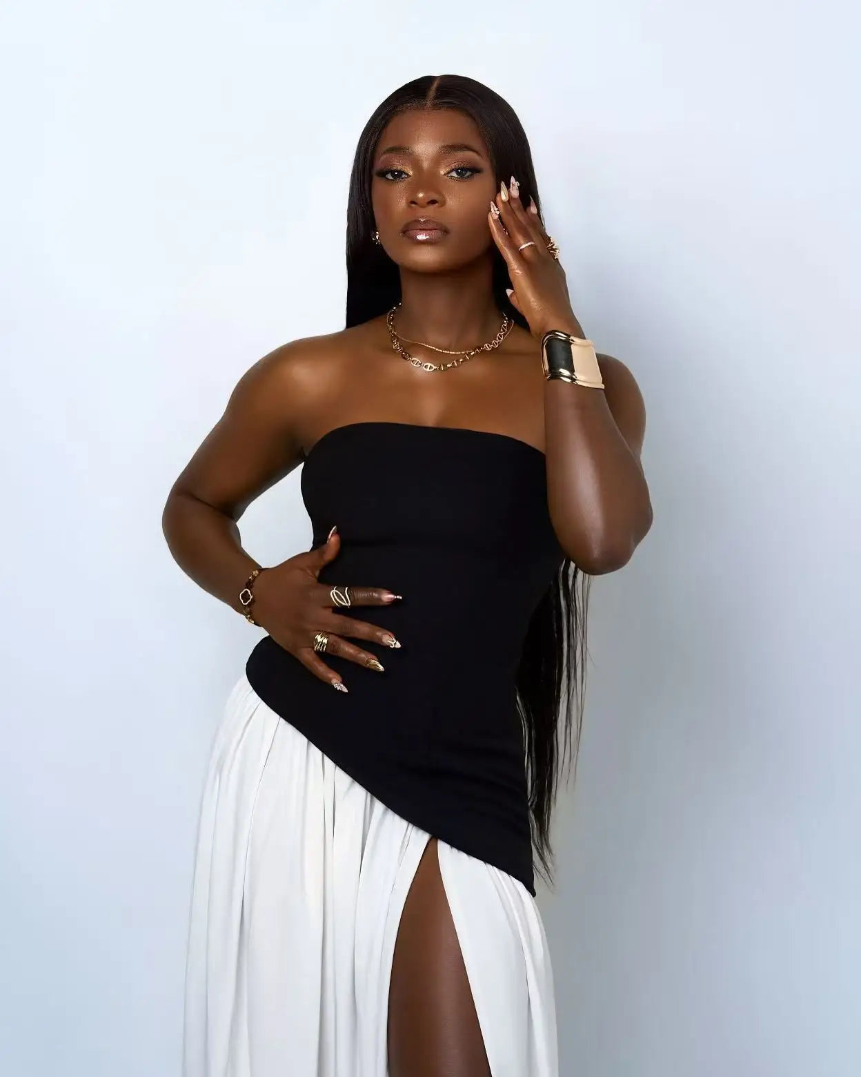 Wholesale Women Sexy Strapless Off the Shoulder Bodycon Long Maxi Dress Birthday Party Celebrate Cocktail Evening Outfit