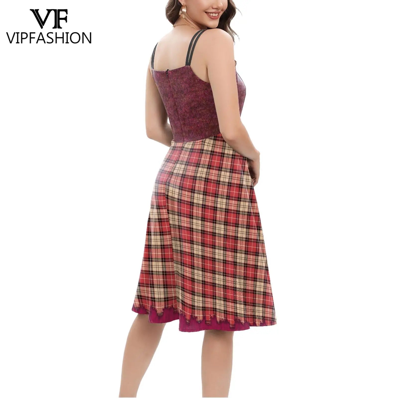 VIP FASHION Hocus Pocus Witch Dress for Women Winifred Sanderson Mary Sarah Sister Cosplay Costume Adult Halloween Classic Dress