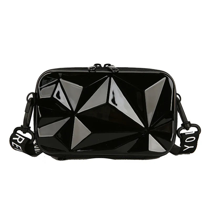 Lyxiga handväskor för kvinnor 2023 Ny resväska i form av väska Mode Mini Bagageväska Dammärkt Trending Berömd Clutch Box Väska