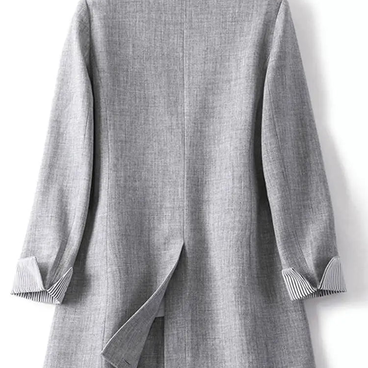 Fashion Office Women Blazer OL Casual Long Sleeve Coats Elegante Lapel Female Work Outwear Solid Simple Formal Suits