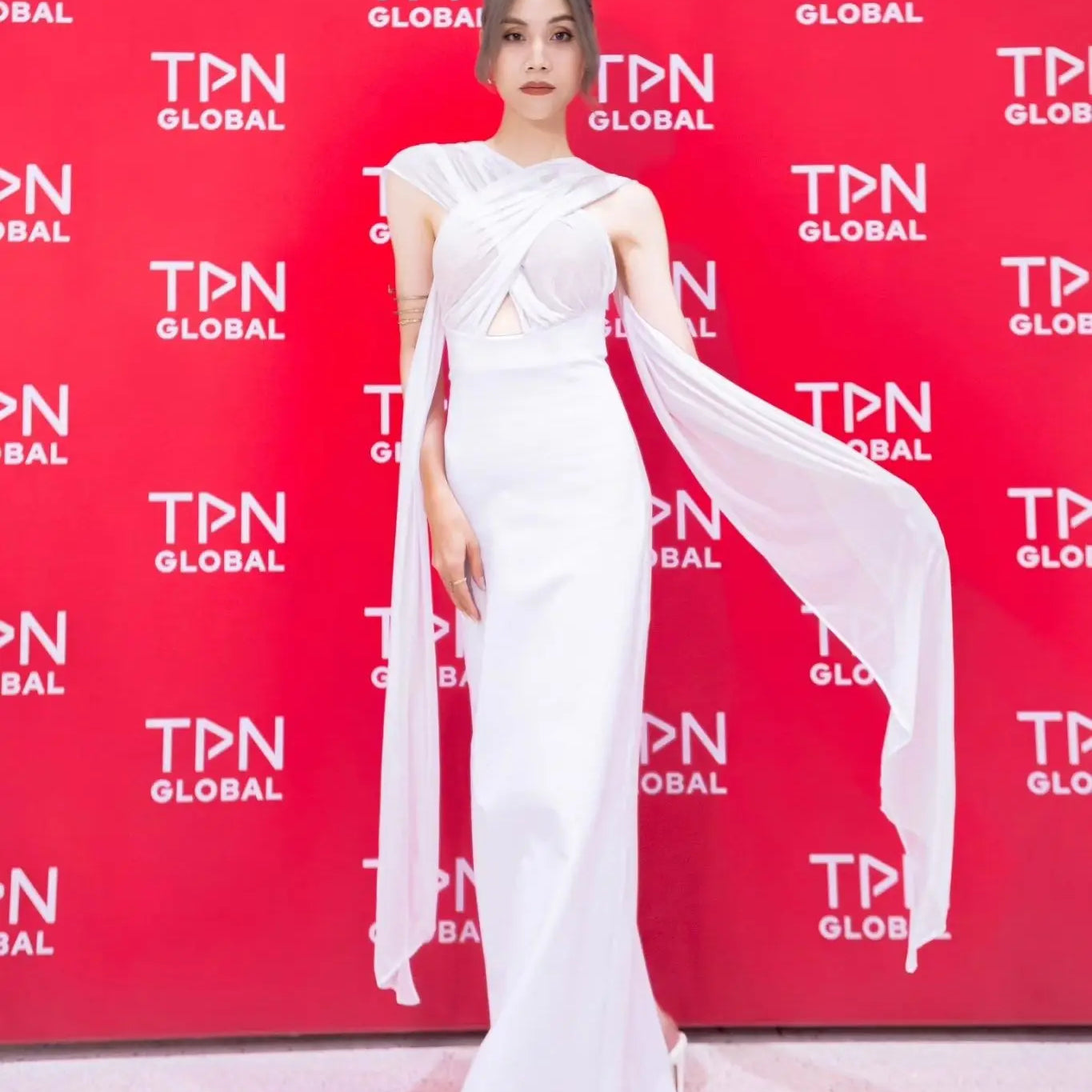 Vestido longo de malha sensual, preto e branco, tomara que caia, para festa noturna, tapete vermelho, atacado