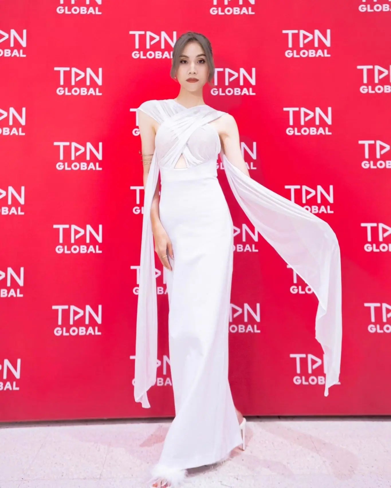 Vestido longo de malha sensual, preto e branco, tomara que caia, para festa noturna, tapete vermelho, atacado