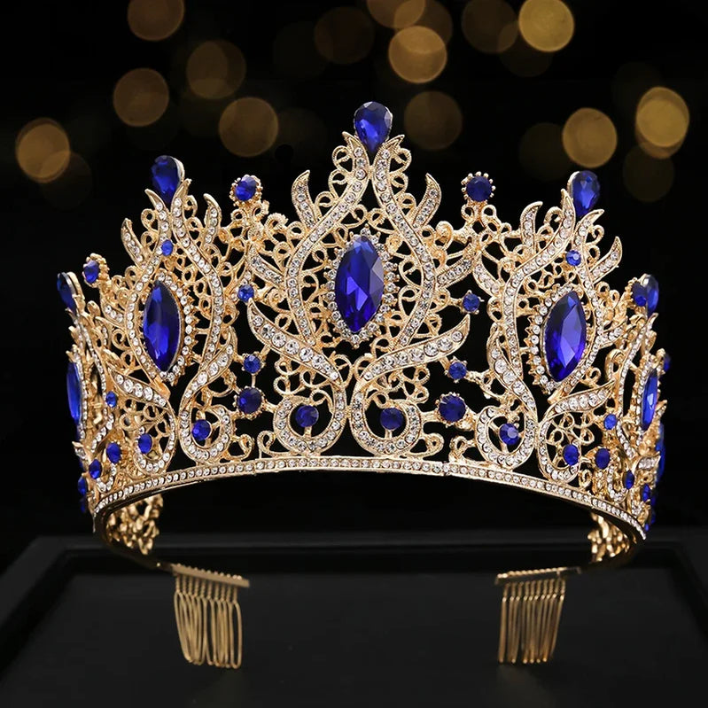 Green Bridal Crown Princess Tiara Headband Costume Party Accessories for Birthday Emerald Wedding Tiara for Women C4 Tiaras