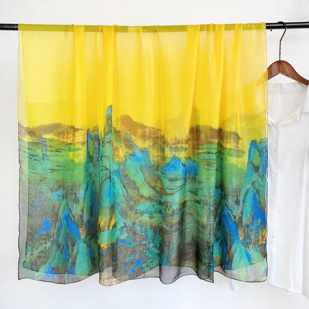 Silk Scarf Foulard Female Headbanda Luxury Hijab Women Soft Warm Pashmina Beach Scarves Echarpe Shawl Large Wrap Echarpe Bandana see chart 45