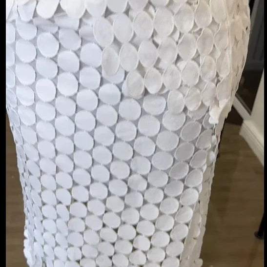 CM.YAYA Women Cutout O-neck Crop Top and Bodycon Midi Slim Maxi Long Skirt Suit 2025 Summer Vacation Sexy Two 2Piece Set Outfits