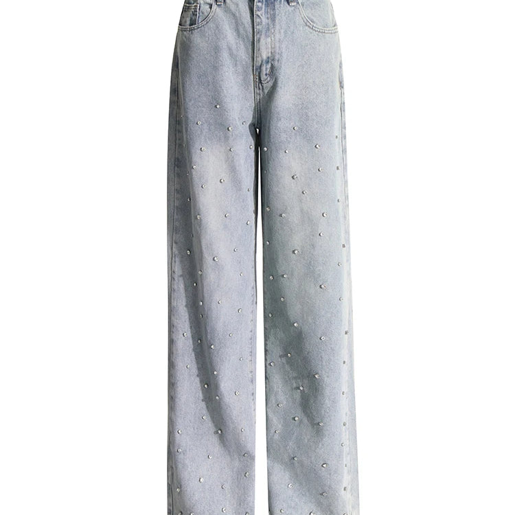 Patchwork Embroidered Flares Jeans For Women High Waist Spliced Button Slim Pencil Pants Female Fashion Clothes