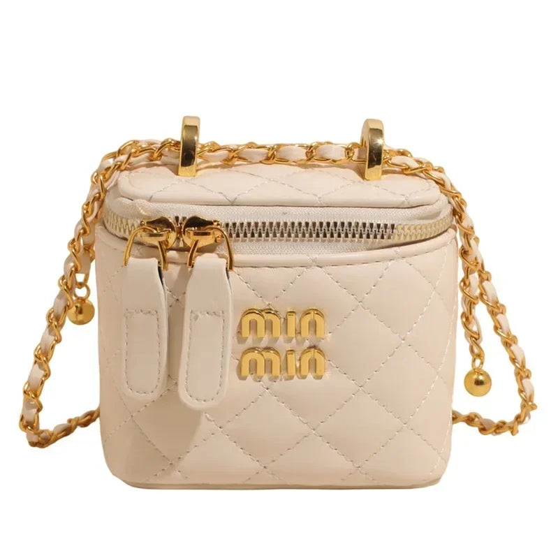2025 Quilted Bag with Chain Strap for Women, Chic Luxury Crossbody Purse, Elegant Shoulder Bag