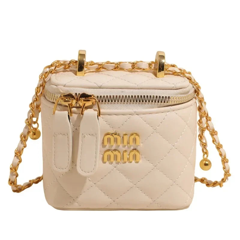2025 Quilted Bag with Chain Strap for Women, Chic Luxury Crossbody Purse, Elegant Shoulder Bag